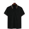image:imageRoseSeek Mens Collared Neck Half Button Golf Shirts Short Sleeve Work Shirt Casual Performance TopsBlack