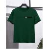 image:imageRoseSeek Mens Color Block Short Sleeve Tee Shirts Casual Crewneck T Shirt Trendy Summer TopsDark Green