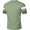 image:imageRoseSeek Mens Color Block Short Sleeve Tee Shirts Casual Crewneck T Shirt Trendy Summer TopsGreen
