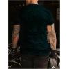 image:imageRoseSeek Mens Color Block Short Sleeve Tee Shirts Casual Crewneck T Shirt Trendy Summer TopsMulticolor Green