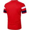 image:imageRoseSeek Mens Color Block Short Sleeve Tee Shirts Casual Crewneck T Shirt Trendy Summer TopsRed