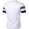 image:imageRoseSeek Mens Color Block Short Sleeve Tee Shirts Casual Crewneck T Shirt Trendy Summer TopsWhite