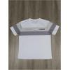 image:imageRoseSeek Mens Color Block Short Sleeve Tee Shirts Casual Crewneck T Shirt Trendy Summer TopsWhite With Grey