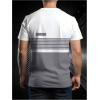 image:imageRoseSeek Mens Color Block Short Sleeve Tee Shirts Casual Crewneck T Shirt Trendy Summer TopsWhite and Grey