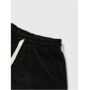 image:imageRoseSeek Mens Glitter Rhinestone Ripped Shorts Drawstring Waist Wide Leg Party Shorts with PocketsPure Black
