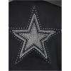 image:imageRoseSeek Mens Glitter Rhinestone Shirt Star Tank Top Crewneck Cap Sleeve Vest Tops StreetwearBlack