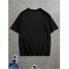 image:imageRoseSeek Mens Graphic Tees Crew Neck Short Sleeve T Shirts Summer Casual StreetwearBlack and White