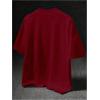 image:imageRoseSeek Mens Graphic Tees Crew Neck Short Sleeve T Shirts Summer Casual StreetwearBurgundy and White