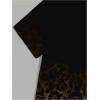 image:imageRoseSeek Mens Leopard Ombre Summer Tops Crew Neck Short Sleeve Graphic Tees Vintage T Shirt TrendyBrown and Black