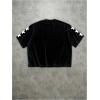 image:imageRoseSeek Mens Letter Graphic Tees Short Sleeve Crew Neck TShirts Tops Black Large