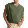 image:imageRoseSeek Mens Number Graphic Short Cap Sleeve Tank Tops Summer Crew Neck Baggy Workout Muscle TShirtsArmy Green