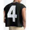 image:imageRoseSeek Mens Number Graphic Short Cap Sleeve Tank Tops Summer Crew Neck Baggy Workout Muscle TShirtsBlack
