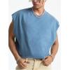 image:imageRoseSeek Mens Number Graphic Short Cap Sleeve Tank Tops Summer Crew Neck Baggy Workout Muscle TShirtsBlue