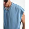 image:imageRoseSeek Mens Number Graphic Short Cap Sleeve Tank Tops Summer Crew Neck Baggy Workout Muscle TShirtsBlue