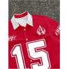 image:imageRoseSeek Mens Retro Button Down Jersey Shirts Number Graphic Collared Baseball Shirt Short Sleeve StreetwearRed