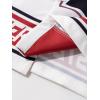 image:imageRoseSeek Mens Retro Button Down Jersey Shirts Number Graphic Collared Baseball Shirt Short Sleeve StreetwearRed and White