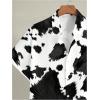 image:imageRoseSeek Mens Retro Leopard Button Down Shirts Collared Short Sleeve Summer Shirt Y2K TopsBlack Pattern