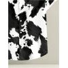 image:imageRoseSeek Mens Retro Leopard Button Down Shirts Collared Short Sleeve Summer Shirt Y2K TopsBlack Pattern
