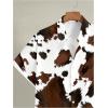 image:imageRoseSeek Mens Retro Leopard Button Down Shirts Collared Short Sleeve Summer Shirt Y2K TopsMulticolor
