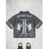 image:imageRoseSeek Mens Retro Y2k Mesh Jersey Shirts V Neck Number Graphic Tees Half Sleeve Baggy T Shirt StreetwearDark Grey