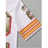 image:imageRoseSeek Mens Retro Y2k Mesh Jersey Shirts V Neck Number Graphic Tees Half Sleeve Baggy T Shirt StreetwearWhite