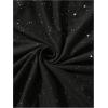image:imageRoseSeek Mens Rhinestone Glitter Tank Top Crew Neck Sleeveless Tops Casual Party ClubwearBlack