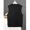 image:imageRoseSeek Mens Rhinestone Glitter Tank Top Crew Neck Sleeveless Tops Casual Party ClubwearBlack