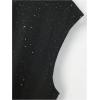 image:imageRoseSeek Mens Rhinestone Glitter Tank Top Crew Neck Sleeveless Tops Casual Party ClubwearBlack a