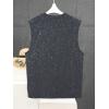 image:imageRoseSeek Mens Rhinestone Glitter Tank Top Crew Neck Sleeveless Tops Casual Party ClubwearDark Grey