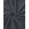 image:imageRoseSeek Mens Rhinestone Glitter Tank Top Crew Neck Sleeveless Tops Casual Party ClubwearDark Grey