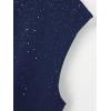 image:imageRoseSeek Mens Rhinestone Glitter Tank Top Crew Neck Sleeveless Tops Casual Party ClubwearRoyal Blue