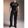 image:imageRoseSeek Mens Rhinestone Letter Y2K T Shirts Short Sleeve Crew Neck Fitted Tee Tops Summer TopBlack