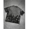 image:imageRoseSeek Mens Rhinestone Printed Graphic Tees Short Sleeve Crewneck T Shirt Vintage Summer Tops StreetwearGrey