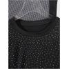 image:imageRoseSeek Mens Rhinestone T Shirts Glitter Crewneck Short Sleeve Casual Summer Tops Tee ShirtBlack