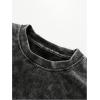image:imageRoseSeek Mens Ripped Distressed Graphic Tees Short Sleeve Crew Neck Letter T Shirts Washed StreetwearBlack