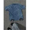 image:imageRoseSeek Mens Ripped Distressed Graphic Tees Short Sleeve Crew Neck Letter T Shirts Washed StreetwearBlue