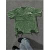 image:imageRoseSeek Mens Ripped Distressed Graphic Tees Short Sleeve Crew Neck Letter T Shirts Washed StreetwearGreen