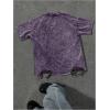 image:imageRoseSeek Mens Ripped Distressed Graphic Tees Short Sleeve Crew Neck Letter T Shirts Washed StreetwearPurple