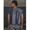 image:imageRoseSeek Mens Sequin Tank Top Glitter Crew Neck Sleeveless Tops Party Club Vest Rave Outfits StreetwearDeep Blue