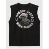 image:imageRoseSeek Mens Skull Graphic Summer Tank Tops Crew Neck Gym Workout Funny Sleeveless Tee Shirts for MensBlack