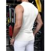 image:imageRoseSeek Mens Summer Tank Tops Sleeveless Undershirts Tank Basic Workout Gym Muscle ShirtsWhite