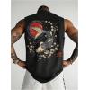image:imageRoseSeek Retro Graphic Tank Top for Men Crew Neck Summer Sleeveless Tops Hippop StreetwearBlack