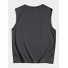 image:imageRoseSeek Retro Graphic Tank Top for Men Crew Neck Summer Sleeveless Tops Hippop StreetwearDark Grey