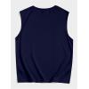 image:imageRoseSeek Retro Graphic Tank Top for Men Crew Neck Summer Sleeveless Tops Hippop StreetwearDeep Blue