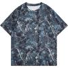 image:imageRoseSeek Mens Big and Tall Camo Shirt for Men Short Sleeve Y2k Camouflage Hunting T Shirt Graphic TeesMedium Blue