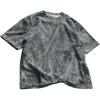 image:imageRoseSeek Mens Camo Baggy T Shirts Short Sleeve Crewneck Drop Shoulder Summer TopsBlack