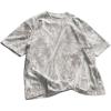 image:imageRoseSeek Mens Camo Baggy T Shirts Short Sleeve Crewneck Drop Shoulder Summer TopsGrey