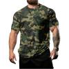 image:imageRoseSeek Mens Camouflage T Shirts Short Sleeve Crew Neck Camo Summer Tee Tops Hunting Outdoor ClothesArmy Green