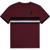 image:imageRoseSeek Mens Color Block Short Sleeve Tee Shirts Casual Crewneck T Shirt Trendy Summer TopsDeep Red