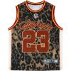 image:imageRoseSeek Mens Jersey Shirts Leopard Number Print Sleeveless Tank Tops Athletic Sports Basketball ShirtsBrown